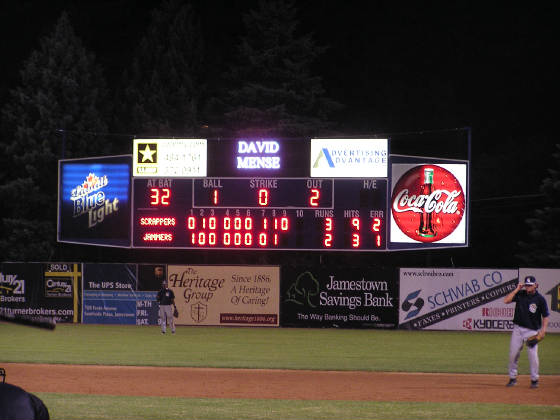 The Scoreboard - Diethrick Field - Jamestown, NY